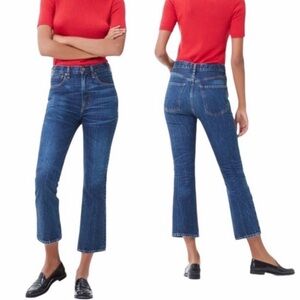 Citizens of Humanity Estella High Rise Ankle Flare Jeans Size 25 Blue Denim